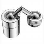 2 režiimi k&ouml;&ouml;gisegisti pikendustoru 360 &deg; P&ouml;&ouml;rlev segisti otsik Adapter Vannitoa valamu tarvikud Vannitoa du&scaron;&scaron; WBL silver