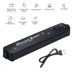 C110 V 100 W t&auml;isautomaatne elektriline vaakumkile tihendaja pakkimismasin vaakumpakendaja, kaasas 10 taskukotti, mis on kaasaskantav koduk&ouml;&ouml;ki iga p&auml;ev EU Plug must