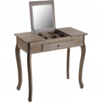 Tualettlaud - VERSA - Agy - 73,5 x 40 x 80 cm - MDF - Peegel komplektis pruun