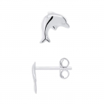 LEA &; ARTHUR - Laste k&otilde;rvar&otilde;ngad "DOLPHIN" Motiivid 925 Tuhanded roodiumiga kaetud h&otilde;be - Vankris&uuml;steem - Laste ehted