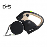 Sisset&otilde;mmatav koerarihm 2 koerale Nailonist veok&ouml;is LED-tuledega Ergonoomilise k&auml;epidemega kakakotihoidja v&auml;ikestele koertele 3M khaki