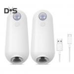 Tualettruumi &ouml;&ouml;lamp v&auml;rvilised tuled USB-laetav veekindel liikumisanduriga aktiveeritud LED-valgusti vannitoatarvikud 2pcs Charging