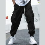 Kvaliteetne Puuvillane Mood  Vabaaja Al Cargo P&uuml;ksid Streetwear Harajuku Jooksud Meeste Spordip&uuml;ksid 3XL must