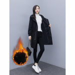 Naiste s&uuml;gis- ja talvejope, uued mudelid, nuumatud ja suurendatud keskmise ja pika kapuutsiga trenn naistele L