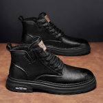 Moodsad Meeste Ankle Boots Retro Briti K&otilde;rged Meeste Saapad Mood Nahast Kingad 2024 Uued V&auml;litingimustes Meeste Mootorrattasaapad 38 must