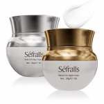 S&eacute;fralls Firming Night Moisturizer and Pearl VC Day Cream set 20g+20g Moisturizing face cream, firming and moisturizing, dual-use, travel gift set valge