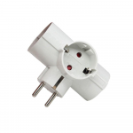 &Uuml;ks p&ouml;&ouml;re Kolm pistikut EU konversioonipistikupesa Turvakaitse Kaitse Ruumis&auml;&auml;stlik EU pistikuadapter kaasaskantav arvuti pistikupesa pikendus magamistuba