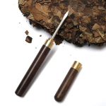 Sandelipuu teenoa nuga n&otilde;elaga puidust k&auml;epidemega Puer teet&ouml;&ouml;riistad Koonusn&otilde;el murdmiseks kangutamiseks Teetelliskivi Professionaalne t&ouml;&ouml;riist