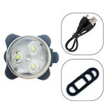 Lemmiklooma turvaline LED-valgusti 4 režiimiga USB-laetav v&auml;lisvalgusti lemmiklooma kaelarihmale jalutusrihmale koerale valge