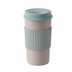 Armas korduvkasutatav reisitass To Go Coffee Cup kruus kaanega nisuvarrega tassi varrukas tee ja kohvi jaoks Blue 301-400ml