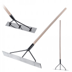 KADAX Listwa Packa Zgarniająca 625x90mm Do Betonu Wylewek Rozprowadzająca Trzonek