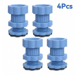 4 tk pesumasina jalapadjad, reguleeritava k&otilde;rgusega vibratsioonivastane k&uuml;lmiku alus Fikseeritud libisemiskindla padja tugisummutite alus