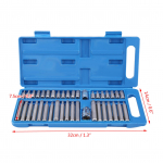 40tk l&ouml;&ouml;kpadrunite komplekt 1/2'' 3/8'' Adapter ajamivars Heks Torx Spline T&auml;ht Pikendusotsik Padruni adapteri teisendusriist