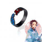 Anime Demon Slayer S&otilde;rmus Kimetsu No Yaiba Kamado Tanjirou Inspireeritud Reguleeritav S&otilde;rmus F&auml;nnidele Cosplay Rekvisiidid Ehted Kingitus