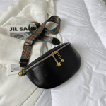 Retro Crossbody kott vahast PU nahast rinna- ja &otilde;lakott &uuml;hev&auml;rviline naljakas kott v&ouml;&ouml;- ja puusakott 25x15x8cm must