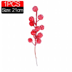 1/50TK Kunstlikud H&auml;rmatisega Marjad J&otilde;ulud Punased Marjad Oksa Kaunistus Uusaasta Pidu J&otilde;ulupuu Kaunistus Ise Tee P&auml;rg V&otilde;lslilled