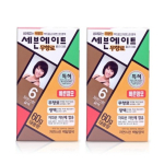 Seven Eight Color Cream Dye, No. 6 Natural Brown, 2 pcs. orange