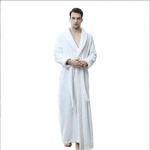 Eriti pikk termiline hommikumantel meestele ja naistele, žakaarmustriline flanell, hotelli hommikumantel, sauna ja basseini jaoks, suur suurus, premium M