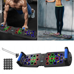 Kokkupandav push-up laud automaatse loenduriga taimeriga multifunktsionaalne fitnessivarustus fitnessitreenerid meestele ja naistele M must