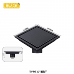 Ruudukujuline N&auml;htamatu Roostevabast Terasest P&otilde;randak&uuml;na Deodorant Pr&uuml;gifilter &Auml;ravool Du&scaron;ip&otilde;randa &Auml;ravool Vee Filter Vannitoa Tarvikud