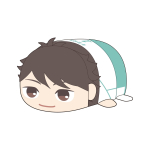 Potekoro Maskott SUUR Toru Oikawa Haikyu!! D: white