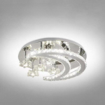 Kaasaegne L&uuml;htri Lagi Lamp K9 Luksuslik Kristall LED Elutoa S&ouml;&ouml;gitoa Dekoratsioon Ripatslamp RC H&auml;mardatav Valgusti Kodu Valgusti Diameter -40cm