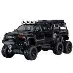 1/32 DODGE Tyrannosaurus RAM 1500 REX Sulamist Pikapi Mudel Valatud Metallist Maastikus&otilde;idukid Automudel Heli Valgus Laste M&auml;nguasi Kingitus must