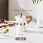 Moka potid 150/300ML Vanaaegne Klassikaline Kohvin&otilde;u Espresso Alumiiniumist Valmistaja Kohviku Tarvikud Valmistaja Veekeetja Latte Pliidid