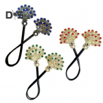 3 tk juuksekuplite valmistaja rhinestone paabulinnu sabaga juukserulli lokirull osav kukli keerdkujuline juukseklambri t&ouml;&ouml;riist laisk naiste juuste kujundamise aksessuaarid 3pcs