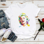 Marilyn Monroe tr&uuml;kitud naiste T-s&auml;rk Suvine moe gooti naiste riiete T-s&auml;rk Harajuku vabaaja l&uuml;hikeste varrukatega T-s&auml;rk XL
