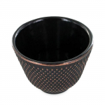 Porte-encens coupelle en fonte Zen noir et dor&eacute; must