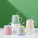 Cartoon Cute Bear Mug Student Ceramic Cup Home Suit Souvenir Gift Cup Couple 420ML