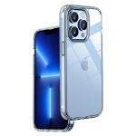 L&auml;bipaistev kukkumisvastane kaitse&uuml;mbris iPhone 14/14 Pro Max/14 Plus/13 jaoks iPhone 14 Plus puhas/sinine