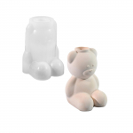 3D Istuv Karu Silikoonvorm K&auml;sitsi Valmistatud Vaasi Vormid Sobivad Sukulentide Istutamiseks ja Loovateks Kodu Kaunistamise Projektideks