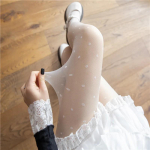 Naiste sukkp&uuml;ksid &uuml;li&otilde;hukesed punased s&uuml;damekujulised t&auml;pid Seksikad sukad hingavad mugavad pikad mustad sukad naistele One Size valge