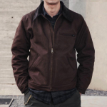 GDDQSDC Meeste tepitud rev&auml;&auml;riga puuvillajakk - Detroit Interstellar Edition J001 Large khaki
