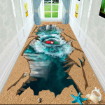 3D elutuba Ilus maastik P&otilde;randamatt Vaip Magamistuba T&auml;isvoodi voodi k&otilde;rval roomav matt diivanilaud sissep&auml;&auml;su uksematt 120*160cm