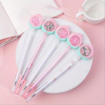 10 tk 0,5 mm v&auml;ike v&auml;rske virsikuv&auml;rvi neutraalne pastapliiats litritega must signatuurpliiats loominguline s&uuml;sinikkiust veepliiats Random style 10pcs