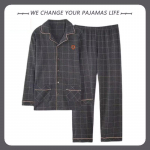 2023 Meeste 100% puuvillased pika varrukaga pidžaamad - kevad/s&uuml;gis stiil teismelistele poistele XXXXL