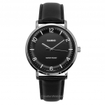 Casio Standard Analoog Nahkrihm Must Tihvtikell Kvarts MTP-VT03L-1B Meeste K&auml;ekell must