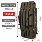 Fishing Gear Bag Green Waterproof and Wear-resistant Multifunctional Shoulder Bag Dual Shoulder Carry System