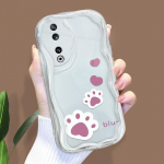 Armas koomiksimustriga kreemjas tekstuuriga korpus Lainelise servaga pehme silikoonkaanega telefoni&uuml;mbris Huawei Honor Infinix Tecno iPhone'i jaoks Infinix Hot 20 Play valge