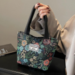 Suure mahutavusega lilleline kott naistele Uus trendikas ja moekas crossbody kott naistele Ins Ni&scaron;&scaron; Mitmek&uuml;lgne &uuml;he &otilde;laga k&auml;ekott