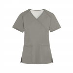 Naiste mood V-kaelusega &uuml;hev&auml;rvilised l&uuml;hikeste varrukatega t&ouml;&ouml;riided taskutega topsid S