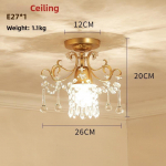 Vahek&auml;iguvalgusti Laevalgusti R&otilde;du Esiku Trepikoja Riidehoiuvalgusti Sissep&auml;&auml;susaali Kristalll&uuml;ster Ceiling lamp