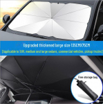 Teleskoopiline Auto P&auml;ikesesirm Esiklaasile - Soojust isoleeriv ja Kokkupandav Suvine Kaitse