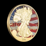 Ameerika &Uuml;hendriikide Walking Liberty kuldm&uuml;ndid , kuldplaaditud suveniirm&uuml;nt, v&auml;ljakutse m&uuml;nt 1pcs kuldne