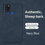 Samsung A21S &uuml;mbris Pehme raam P&otilde;rutuskindel Tekstuuriga Nahast Telefoni&uuml;mbris Samsung Galaxy A21S A 21S A21 S jaoks Silikoonist Tagakaas For Galaxy A21S