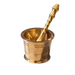 Messingist uhmrin&otilde;u ja uhmrinui, Brass Mortar and Pestle, P-TAL