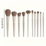 10 tk Meigipintslite komplekt Pehme kohev lauv&auml;rvi jumestuskreem Peitepulber Blending Blush Brush Professionaalne lahtise puudri pintslite komplekt